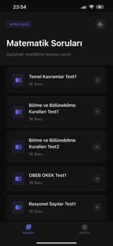 KPSS Matematik Sorular 2026 iPhone screenshot