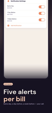 FineBill - Bill Tracker Screenshot 3 of 6