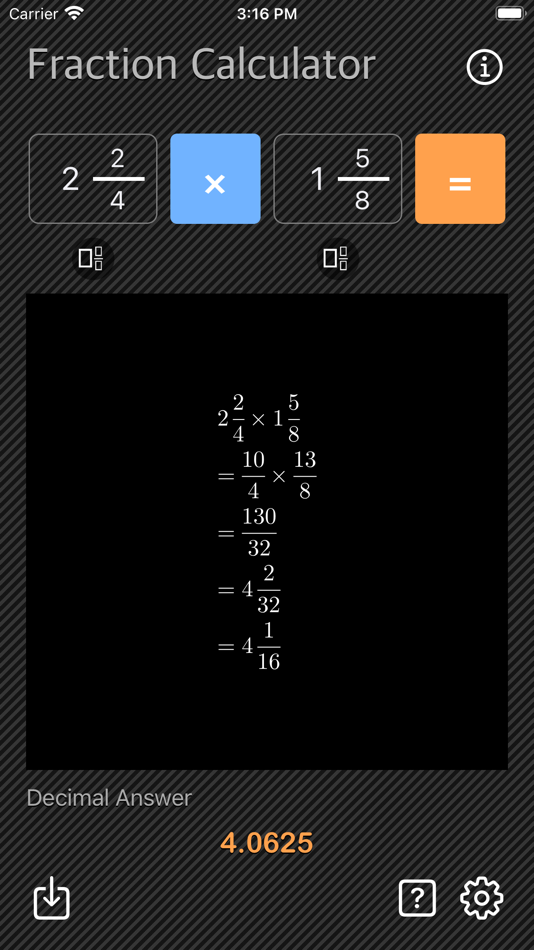 #5. Fraction Calculator - Math (iOS) 由: Heng Jia Liang
