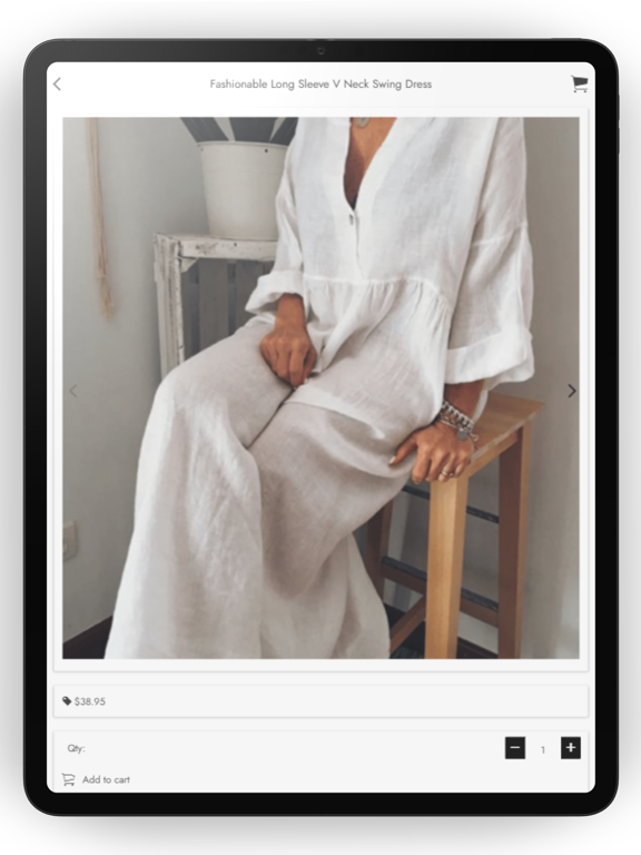 Shopping with Venus iPad screenshot 1 - Shopping app