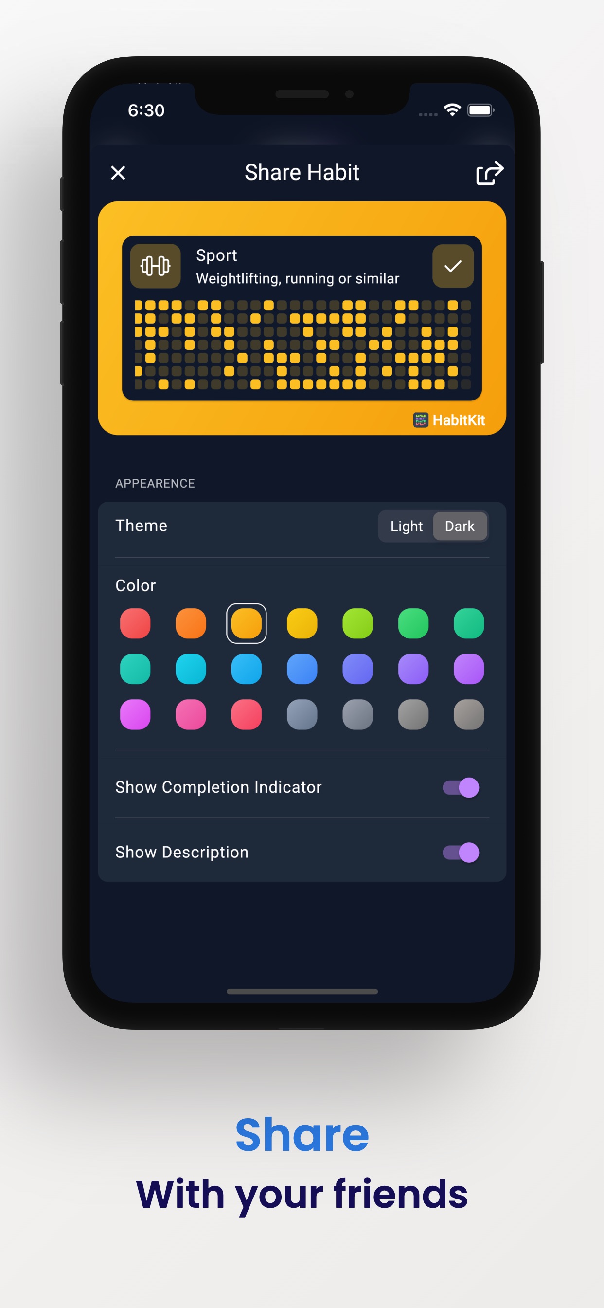 Habit Tracker - HabitKit screenshot 4