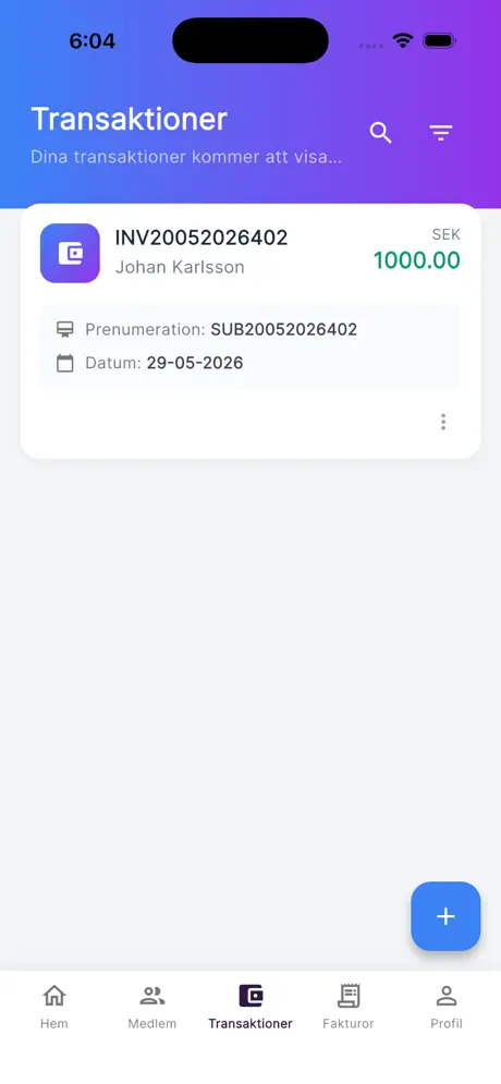 Kassaportal för föreningar screenshot 4