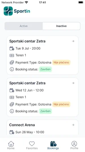 Sportin - Booking app screenshot 3