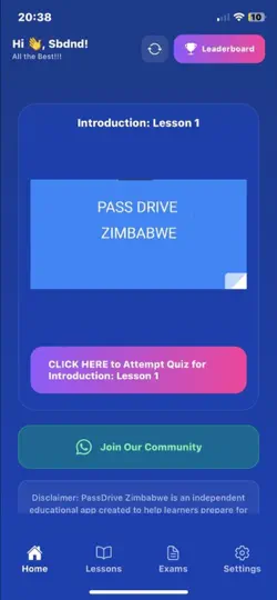 Capture d'écran de PassDrive Zimbabwe sur iPhone 1