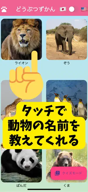 触って遊べる動物図鑑 screenshot 1