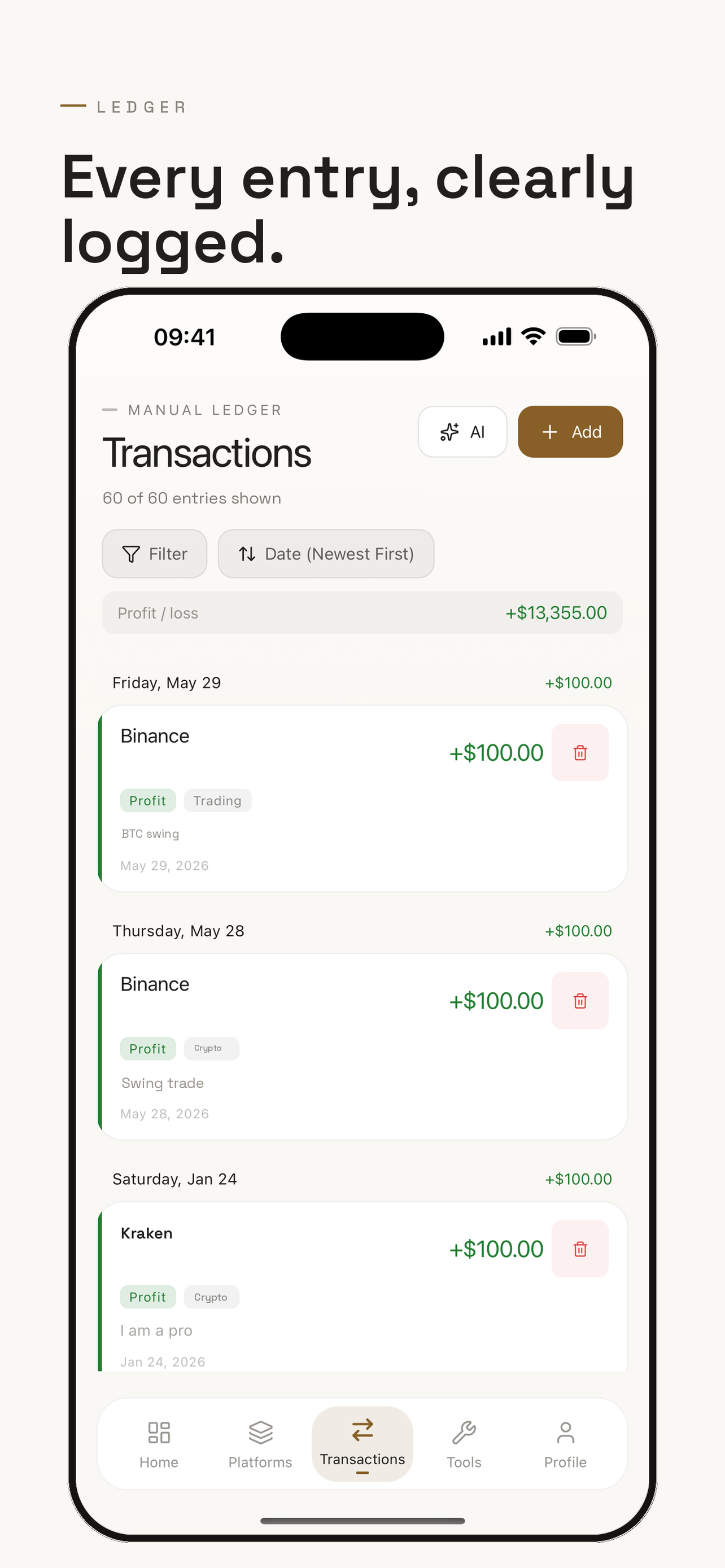 Manage Bankroll screenshot 3