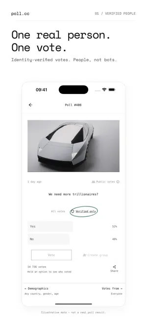 Poll.cc – Public Voting App screenshot 1