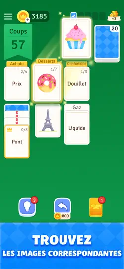 Capture d'écran de Solitaire Associations Journey sur iPhone 2