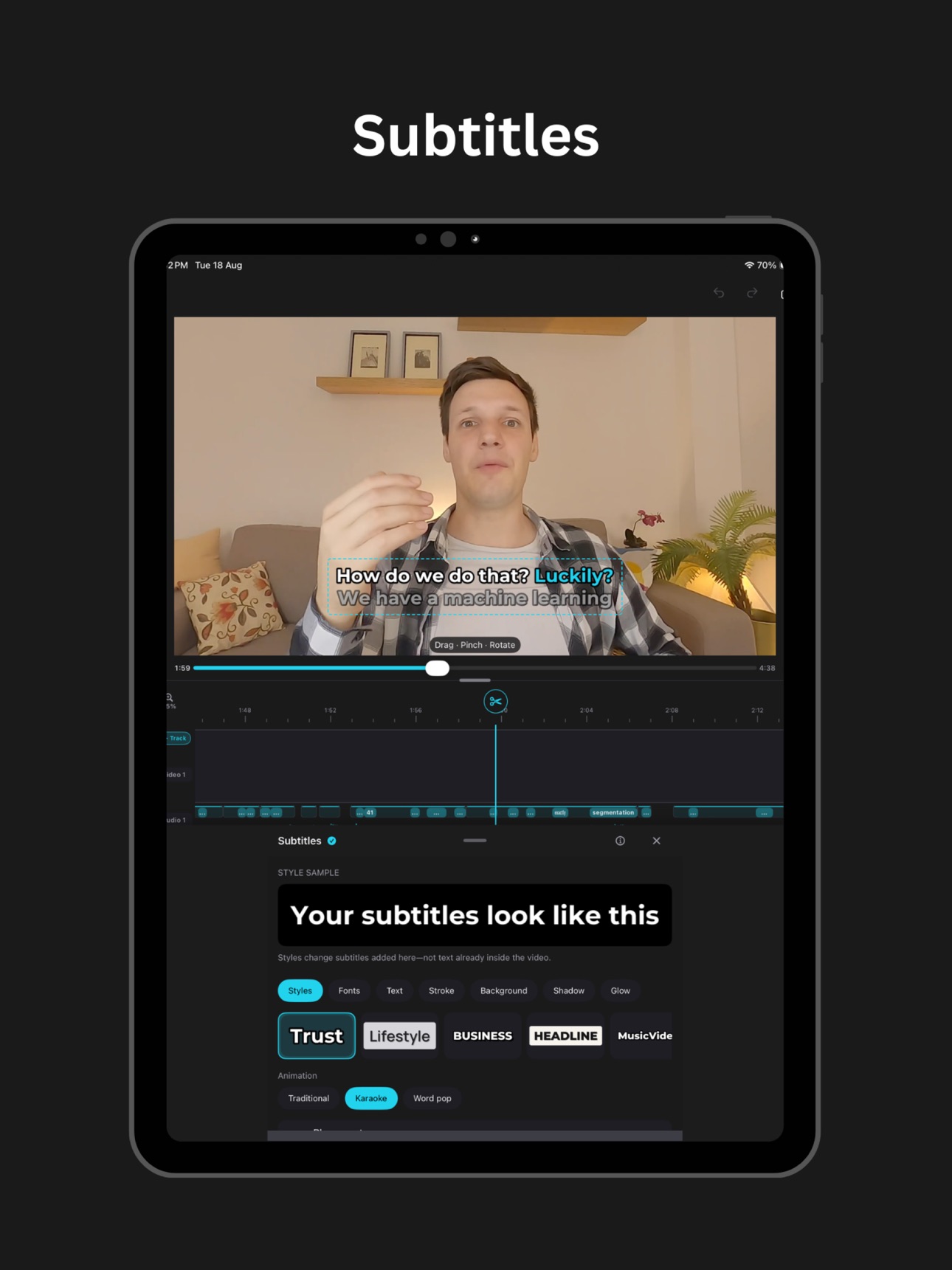 Screenshot 7 of 1 Tap Cut - AI Video Editor