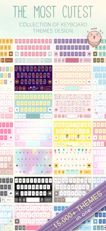 Pastel Keyboard Themes Color screenshot 3 of 9