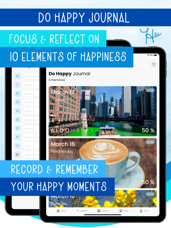 Do Happy: Daily Happier Habits iPad screenshot 7 - Health & Fitness app