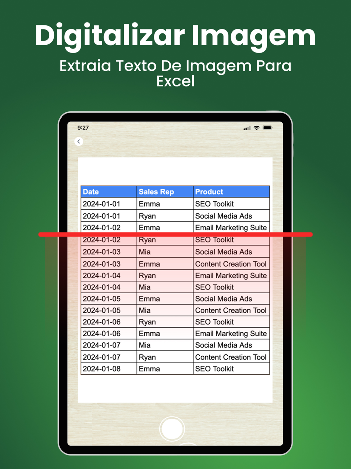 Converter Imagem para Excel