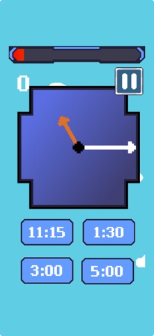 GuessTheTime - edu game iPhone screenshot