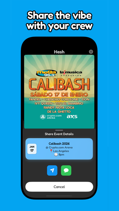 Hash - The Best Events Guide iPhone screenshot 5 - Entertainment app