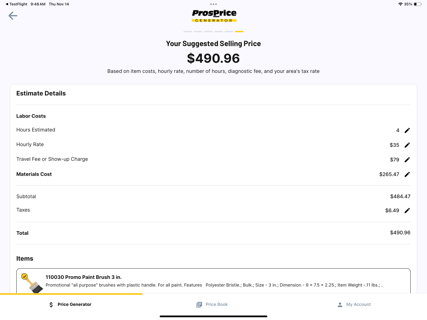 Pros Price screenshot 6
