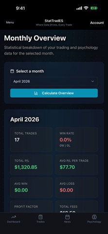 StatTradES: Trading Journal iPhone screenshot