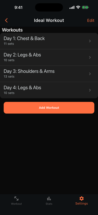 Ideal Workout App Screenshot 8 of 10