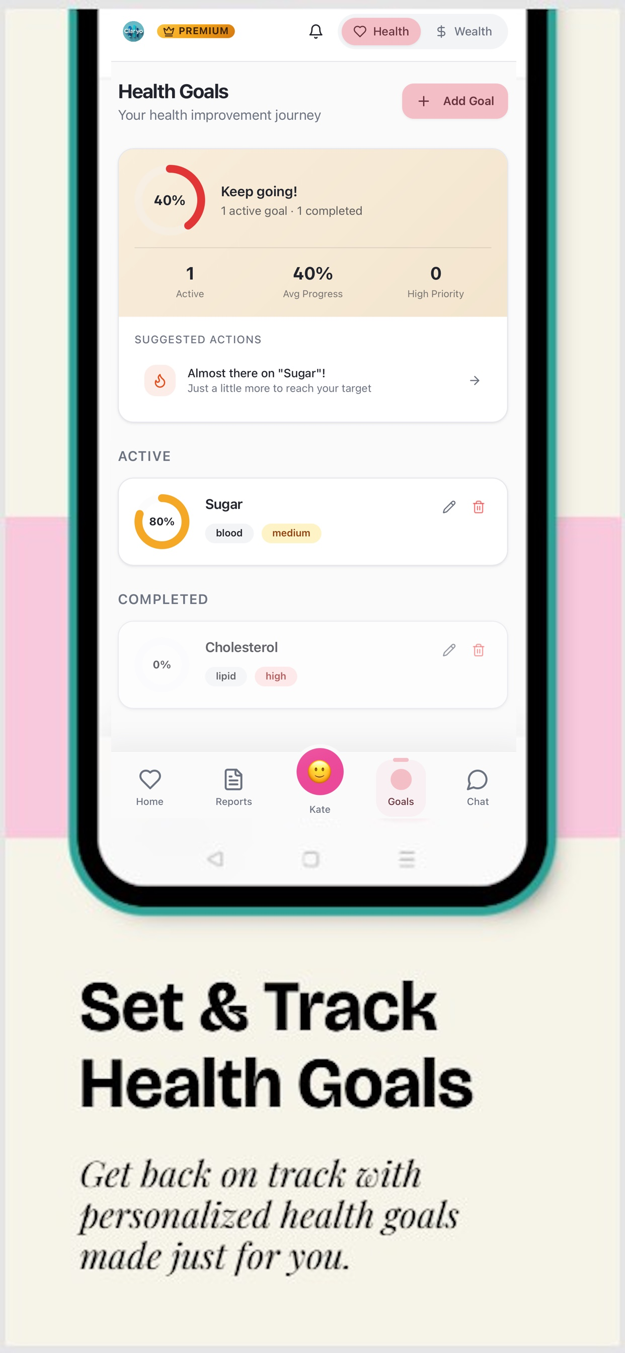 Claryo: Health & Wealth Data screenshot 5