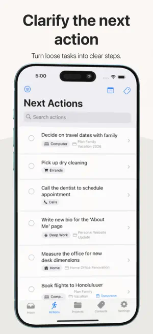 Clarify: Tasks & Projects screenshot 2