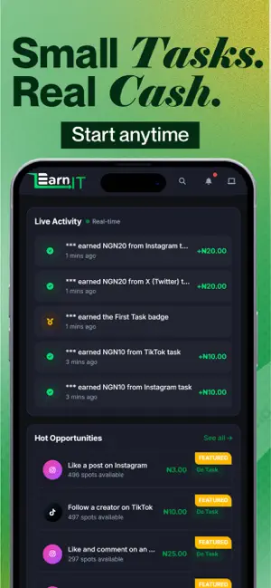EarnIT.ng screenshot 4