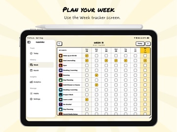 HabitMkr: Habit Tracker iPad screenshot