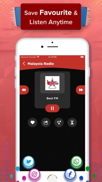 Malaysia FM Radio Relax iPhone screenshot 2 - Music app