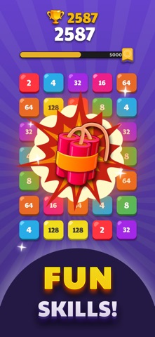 Epic Number Merge iPhone screenshot