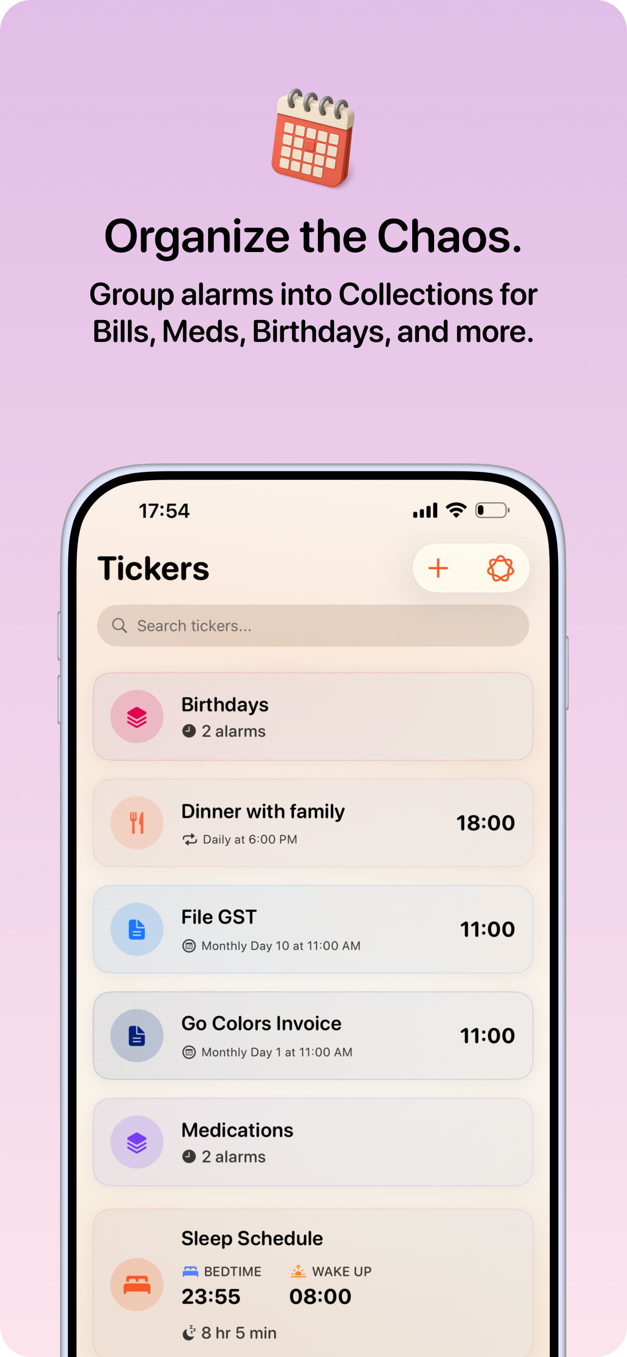 Ticker - Smart Alarms screenshot 3