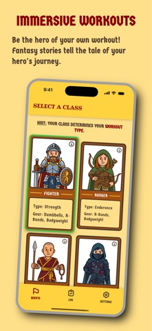 Critical HIIT: Fantasy Workout iPhone screenshot