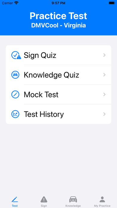 Virginia Driver Test - DMVCool Screenshot