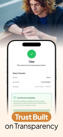MyStolenWatch App screenshot