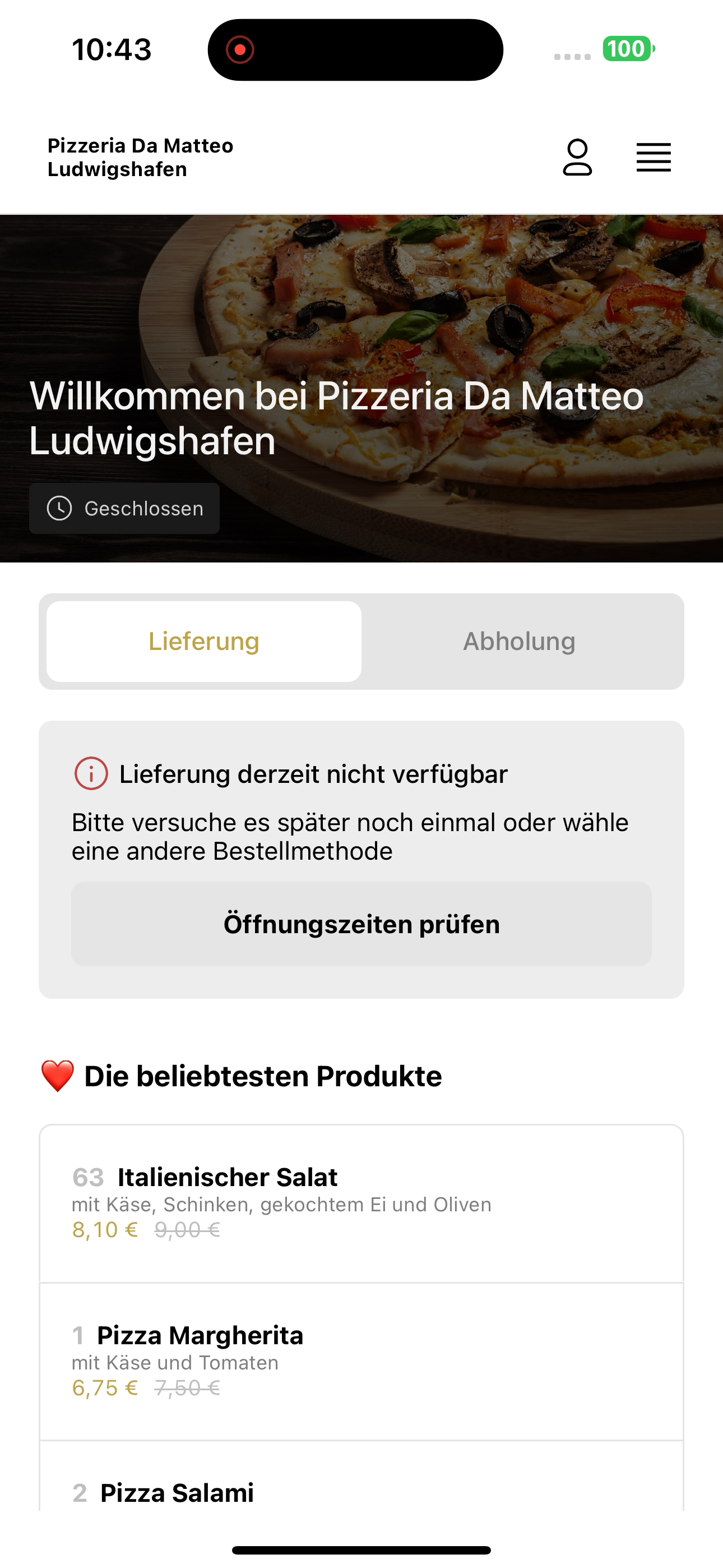 Pizzeria Damatteo Ludwigshafen