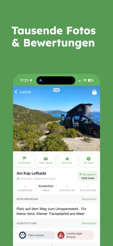 StayFree: Vanlife Stellplätze screenshot 3 of 10