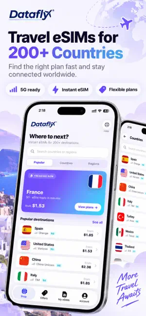 DataFly: Travel eSIM & Data screenshot 2