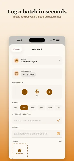 JarTrack: Canning & Pantry screenshot 3