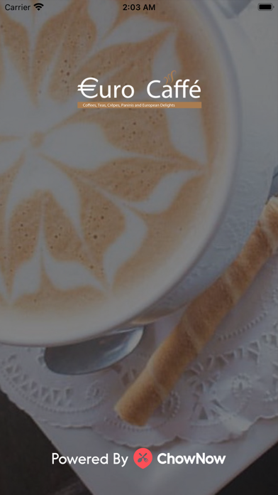 Euro Caffe iPhone screenshot 1 - Food & Drink app