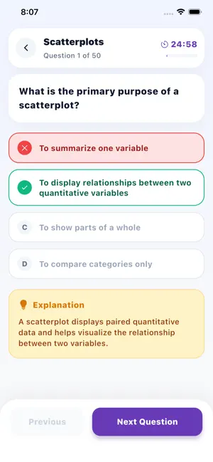 AP Statistics Practice screenshot 3