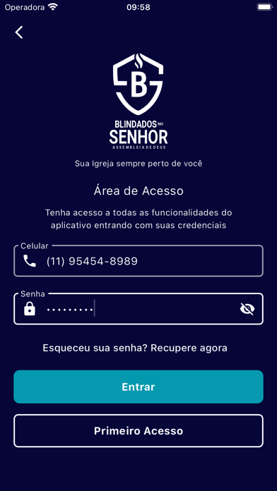 Blindados no Senhor Screenshot