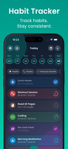 Habit Tracker - StreakAura Screenshot 1 of 10