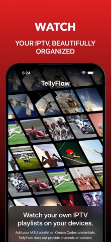 TellyFlow: IPTV Player App Screenshot 1 of 6