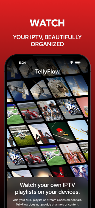 TellyFlow: IPTV Player App Screenshot 1 of 6