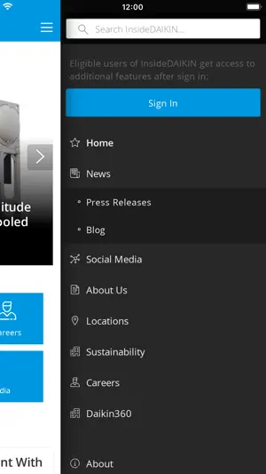InsideDAIKIN screenshot 2