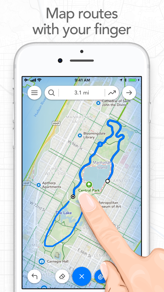#1. Footpath Route Planner (iOS) 由: Half Mile Labs LLC