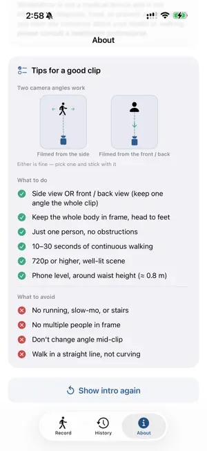 StrideMirror screenshot 2