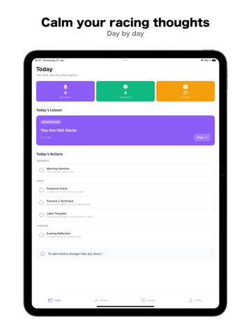 Mind Peace – Stop Overthinking iPad screenshot