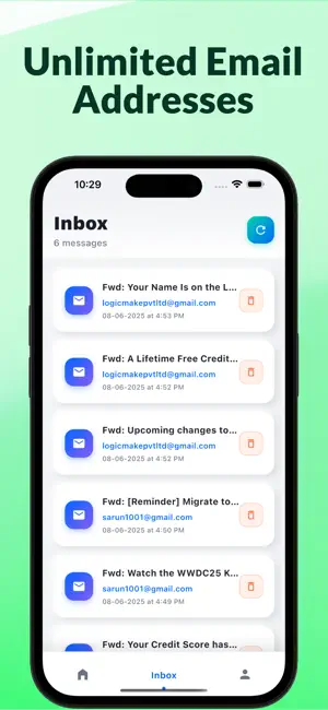 Temp Mail: TemBox Email screenshot 4