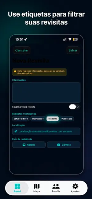 Return Visits App screenshot 2