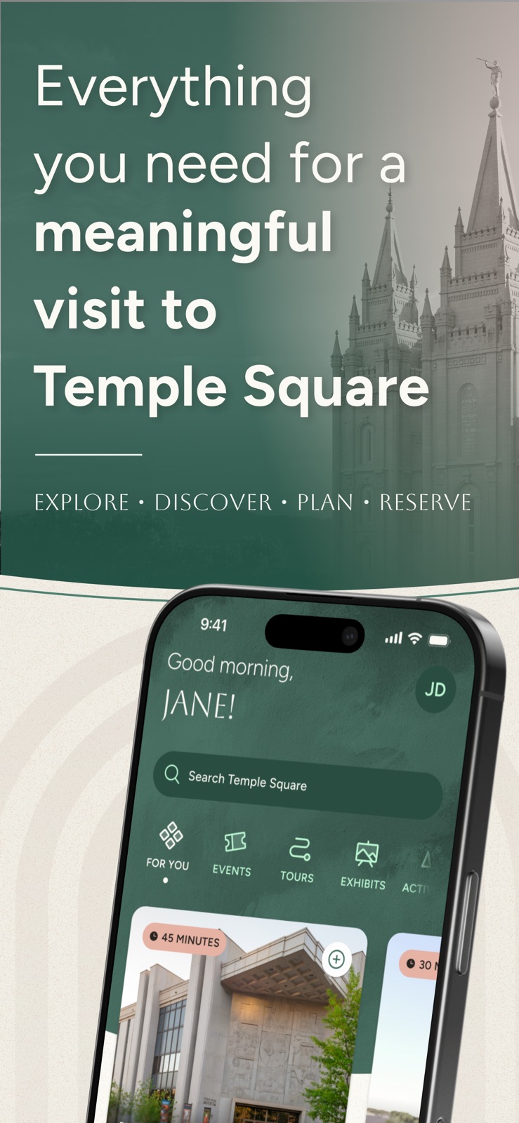 Temple Square iphone screenshot 1
