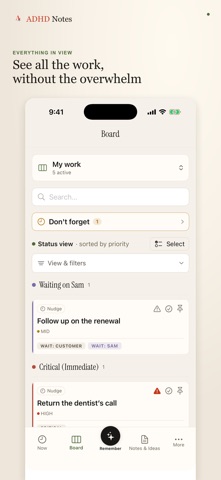ADHD Notes: AI Brain Dump iPhone screenshot
