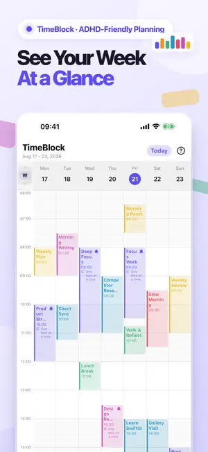 TimeBlock - Planner for ADHD screenshot 1